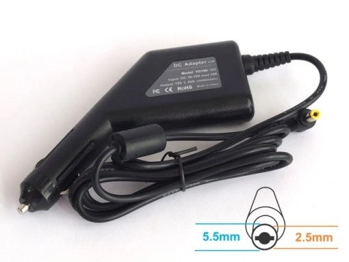 Zasilacz samochodowy do Lenovo/Toshiba/Asus 19V/3.42A